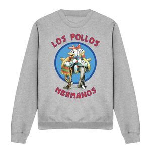 Breaking Bad Unisex Adult Los Pollos Hermanos Sweatshirt / Athletic Heather